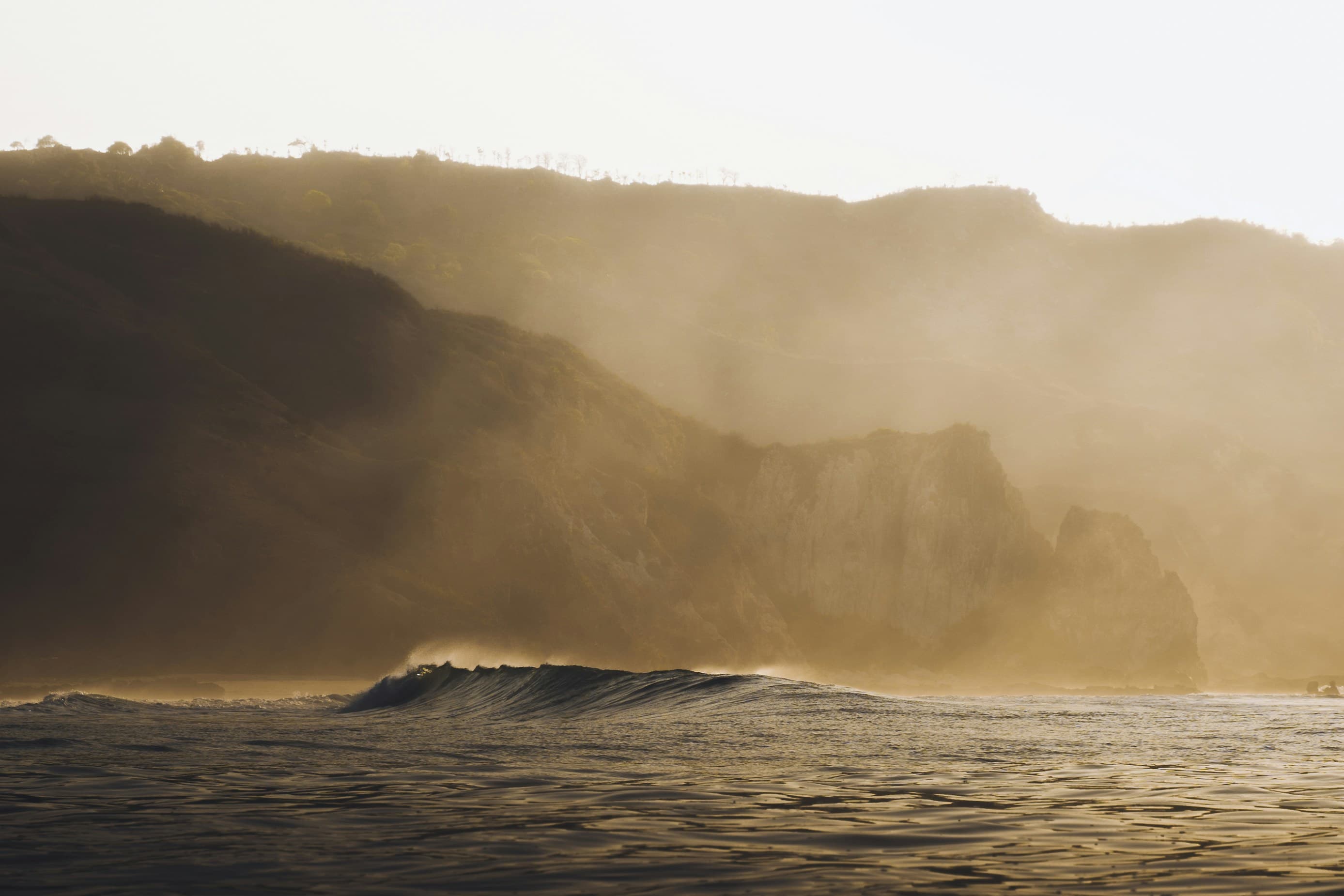 South Lombok coastline at sunrise