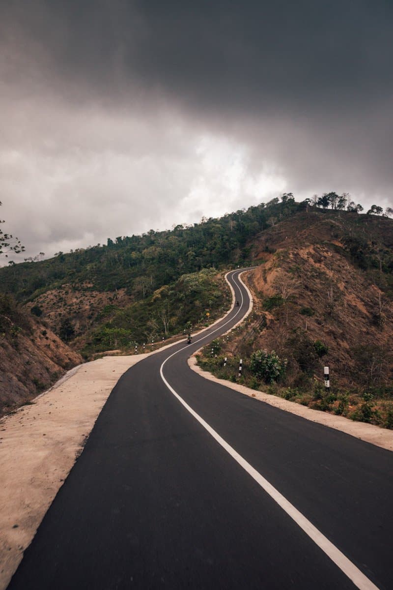 Road through the hills of Lombok